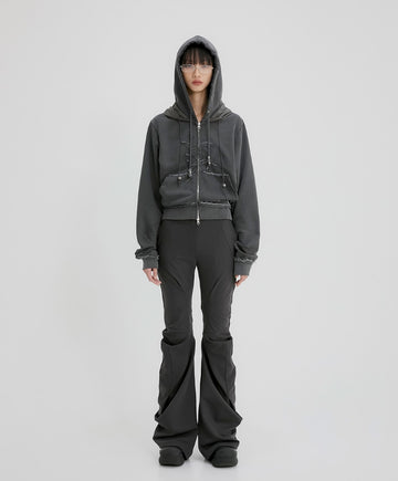 Layered Zip Hoodie